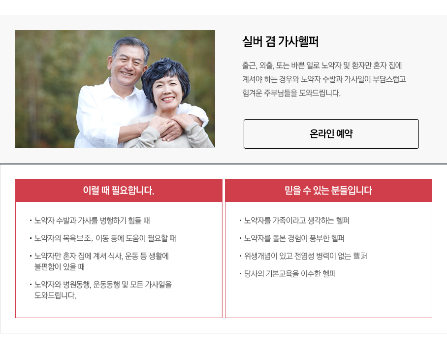 실버 겸 가사헬퍼